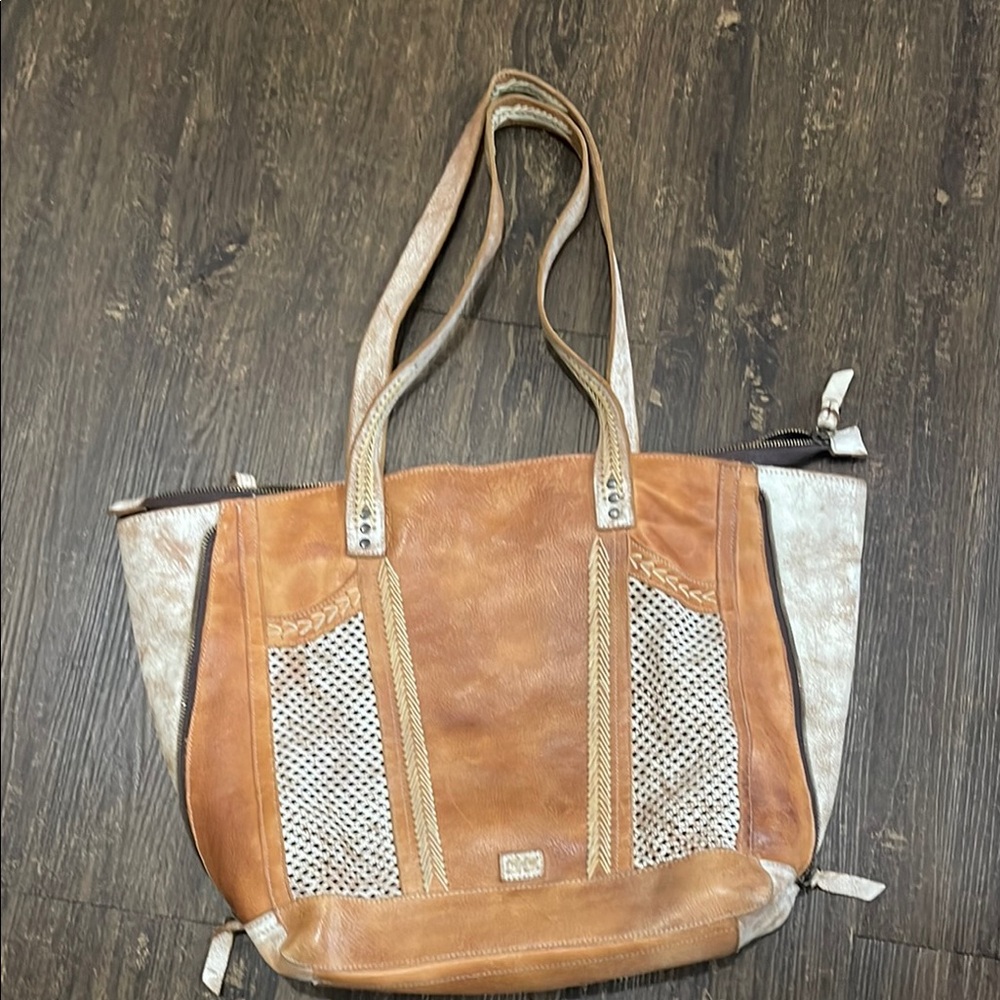 Brown Leather Tote Bag